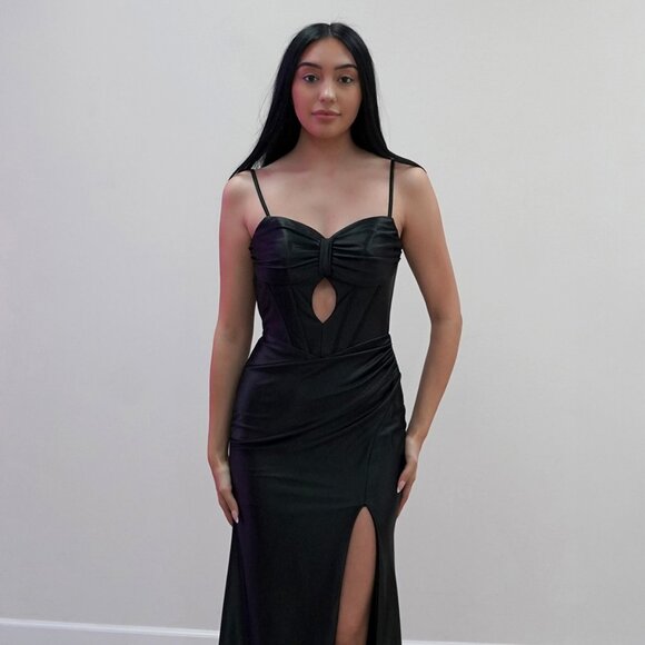 New Sheath Elegant Evening Gown w/ Removable Back Bow & Sweetheart Neck JT2728H - Picture 1 of 8